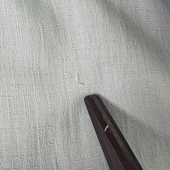 One One Six Dress Size S Blue Cream Tiered Open Back Tie Neck Boho Cottage - Picture 7 of 12